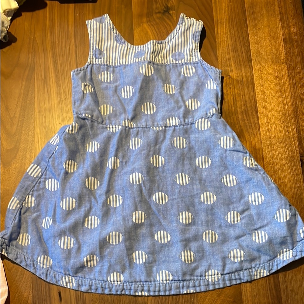 Blue Polka Dot Kids Dress